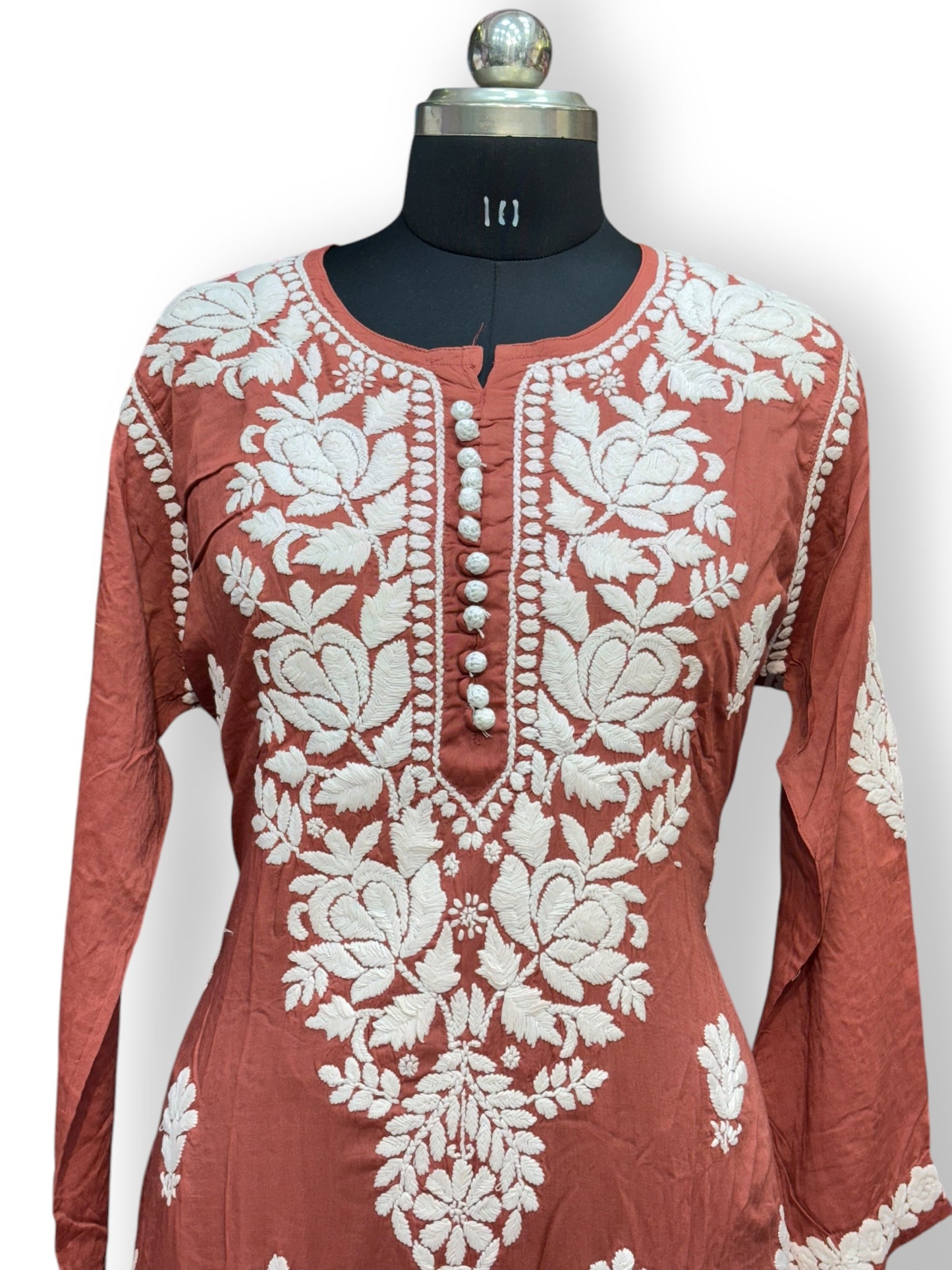 Premium Modal 46 Size Kurtis With 3D Embroidery