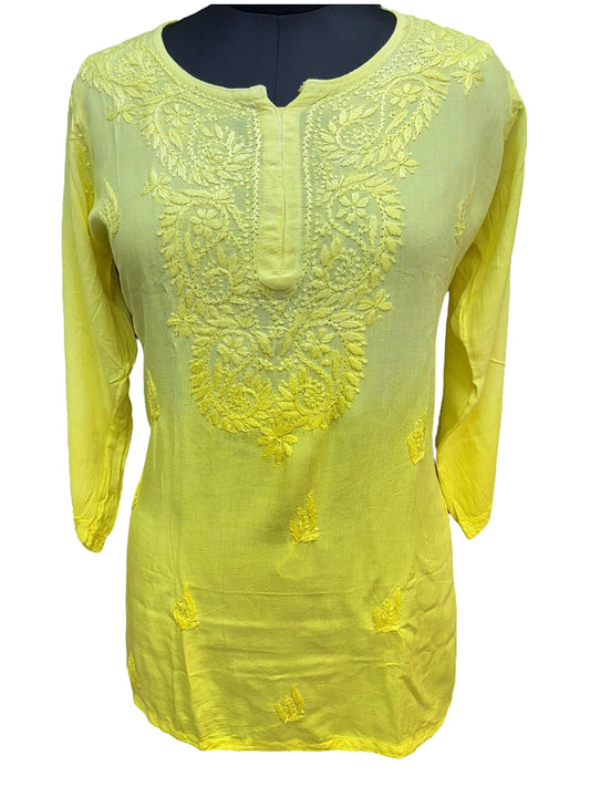 Soft Modal Short Ombre Kurti with Resham Thread - Perfect blend of comfort and style