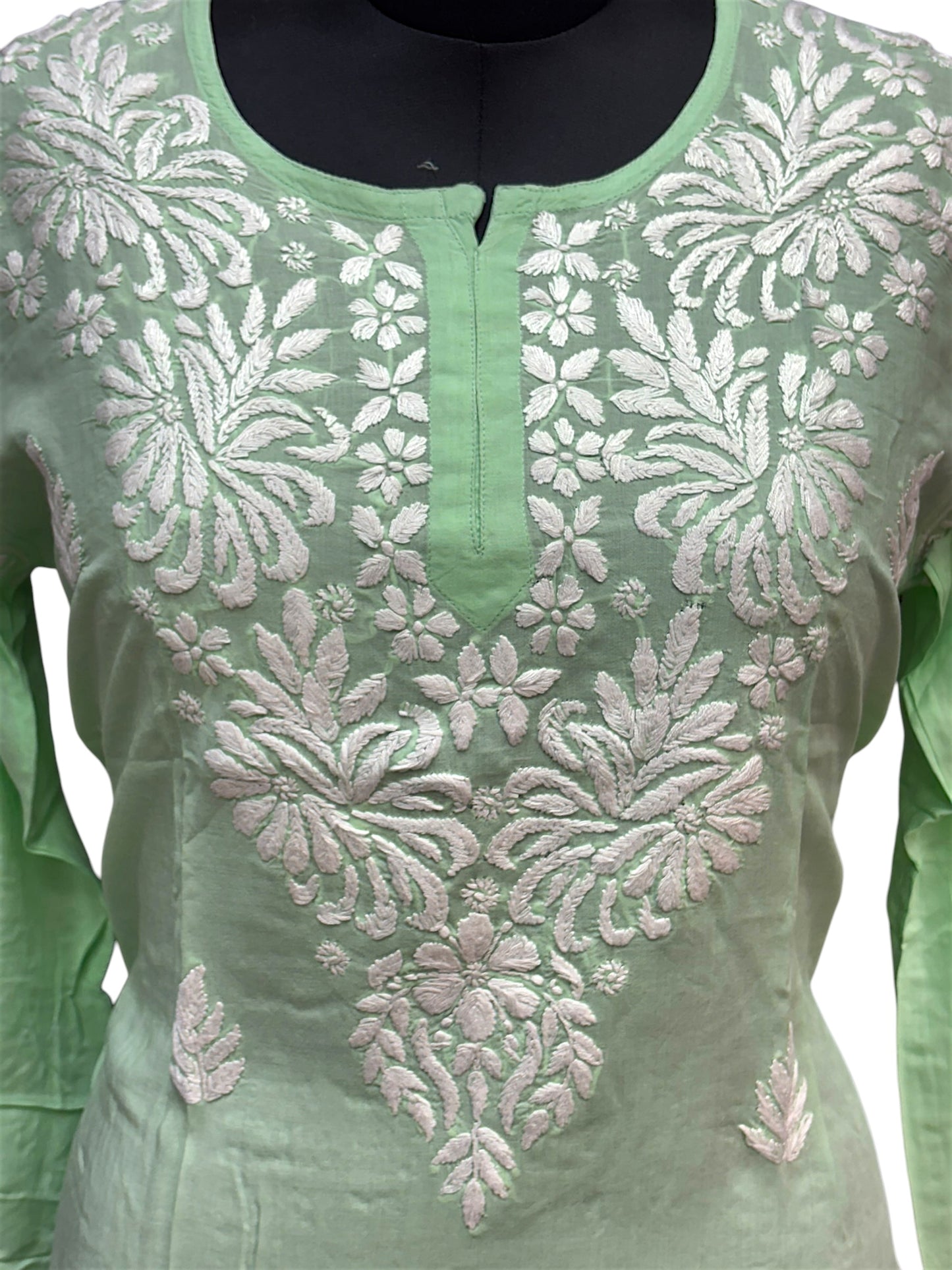 Soft Modal Short Kurti with White Embroidery - Perfect blend of comfort and style
