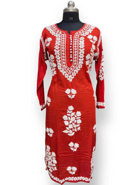 Premium Modal 44 Size Kurtis With 3D Embroidery