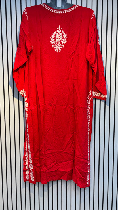 Pure Modal 42 Size Kurtis with Resham thread & 3d Embroidery🪡