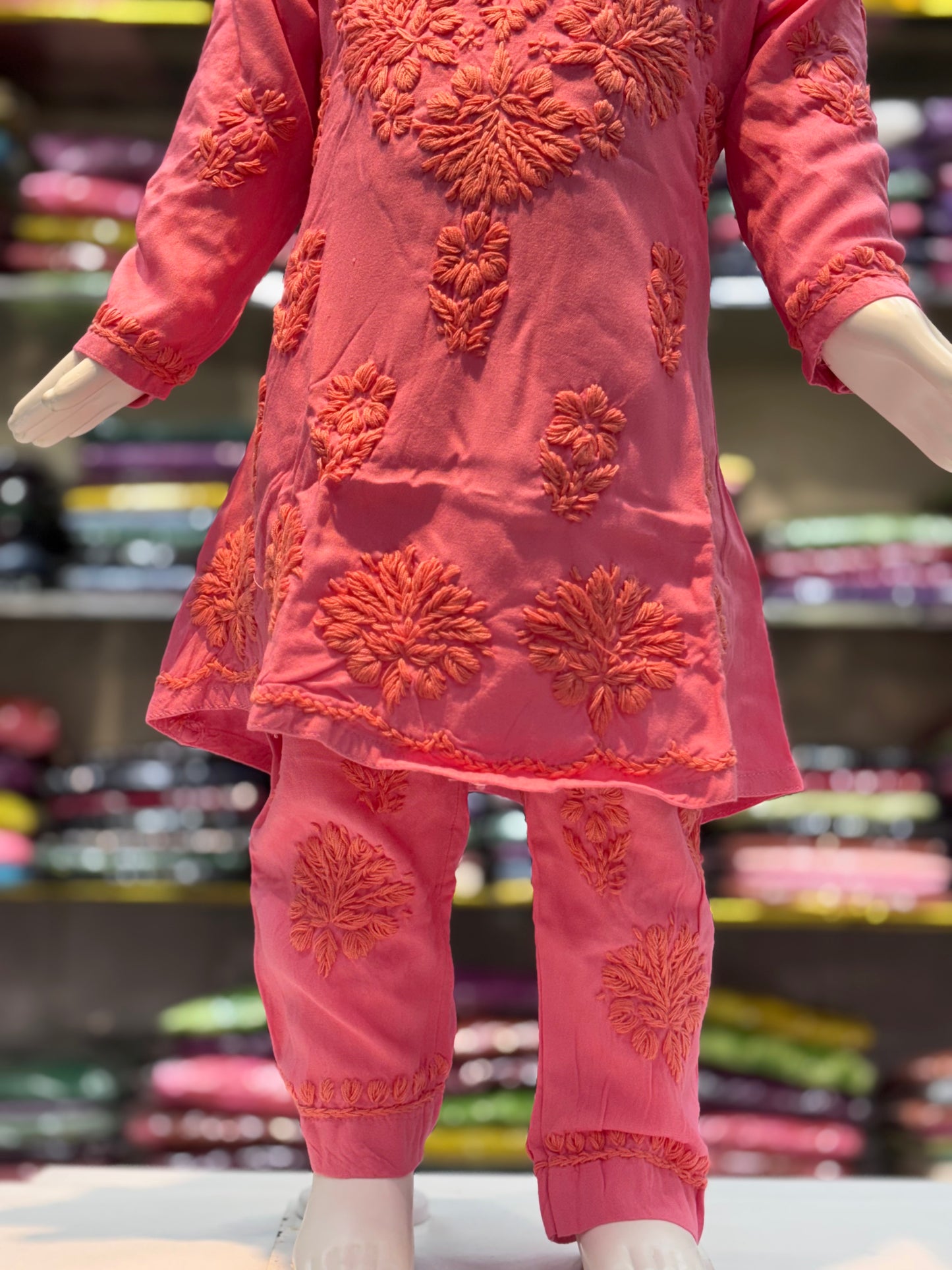 Kids Modal Cord Set With 3d Embroidery