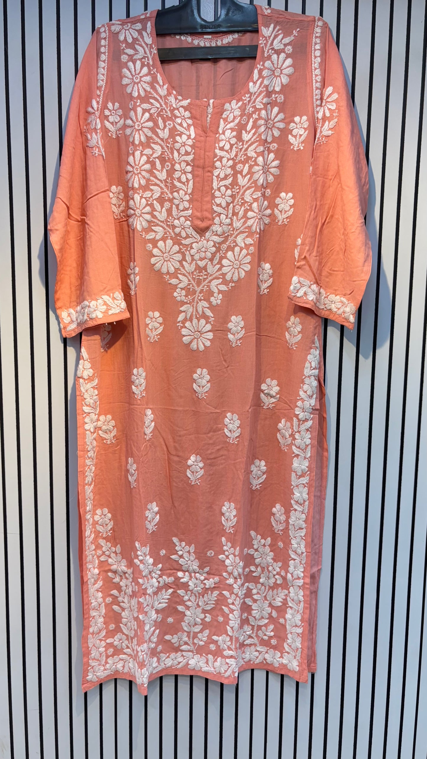 Pure Modal 42 Size Kurtis with Resham thread & 3d Embroidery🪡