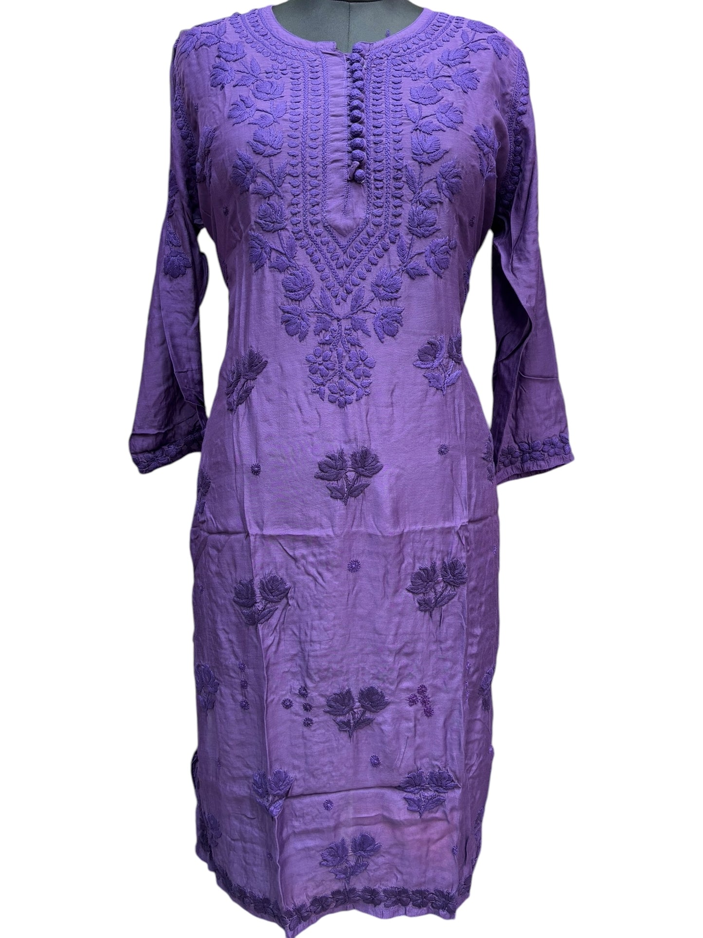 Stunning Muslin Kurti with Self-Thread 3D Embroidery – Elevate Your Ethnic Wardrobe