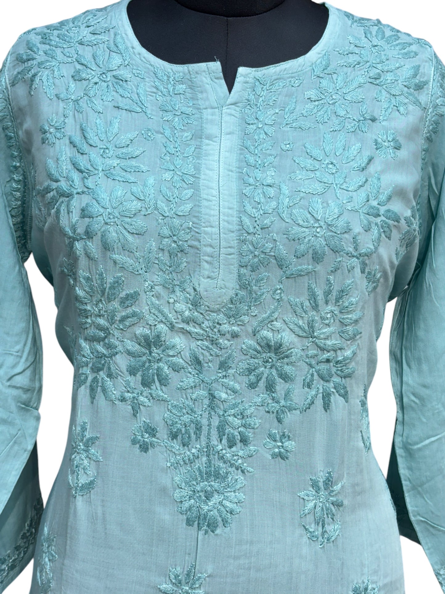 Modal Chikankari Kurti with Delicate Resham Embroidery