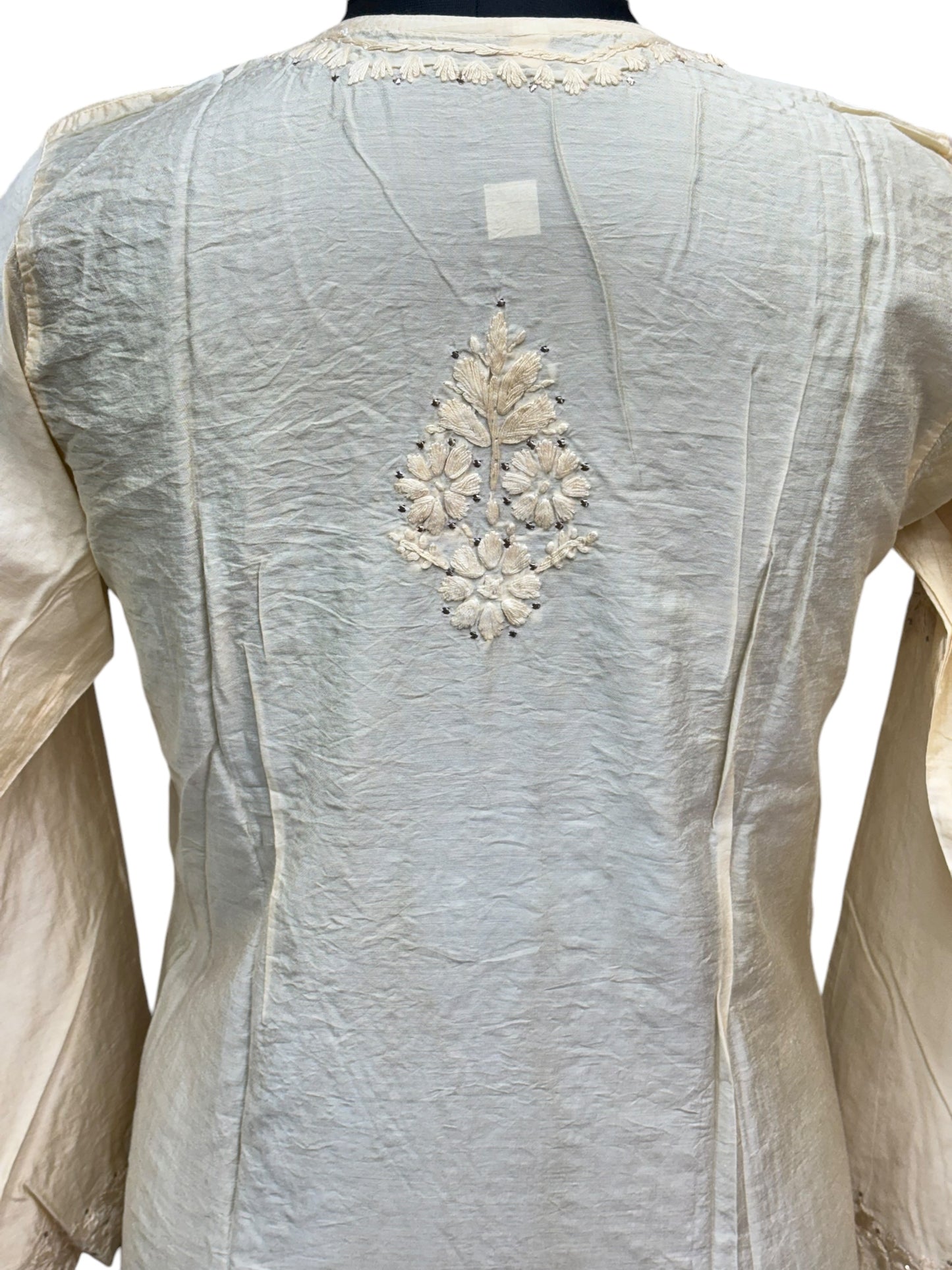Luxurious Silk Kurti with Mukaish & intricate Resham Embroidery– Unveiling Timeless Artistry