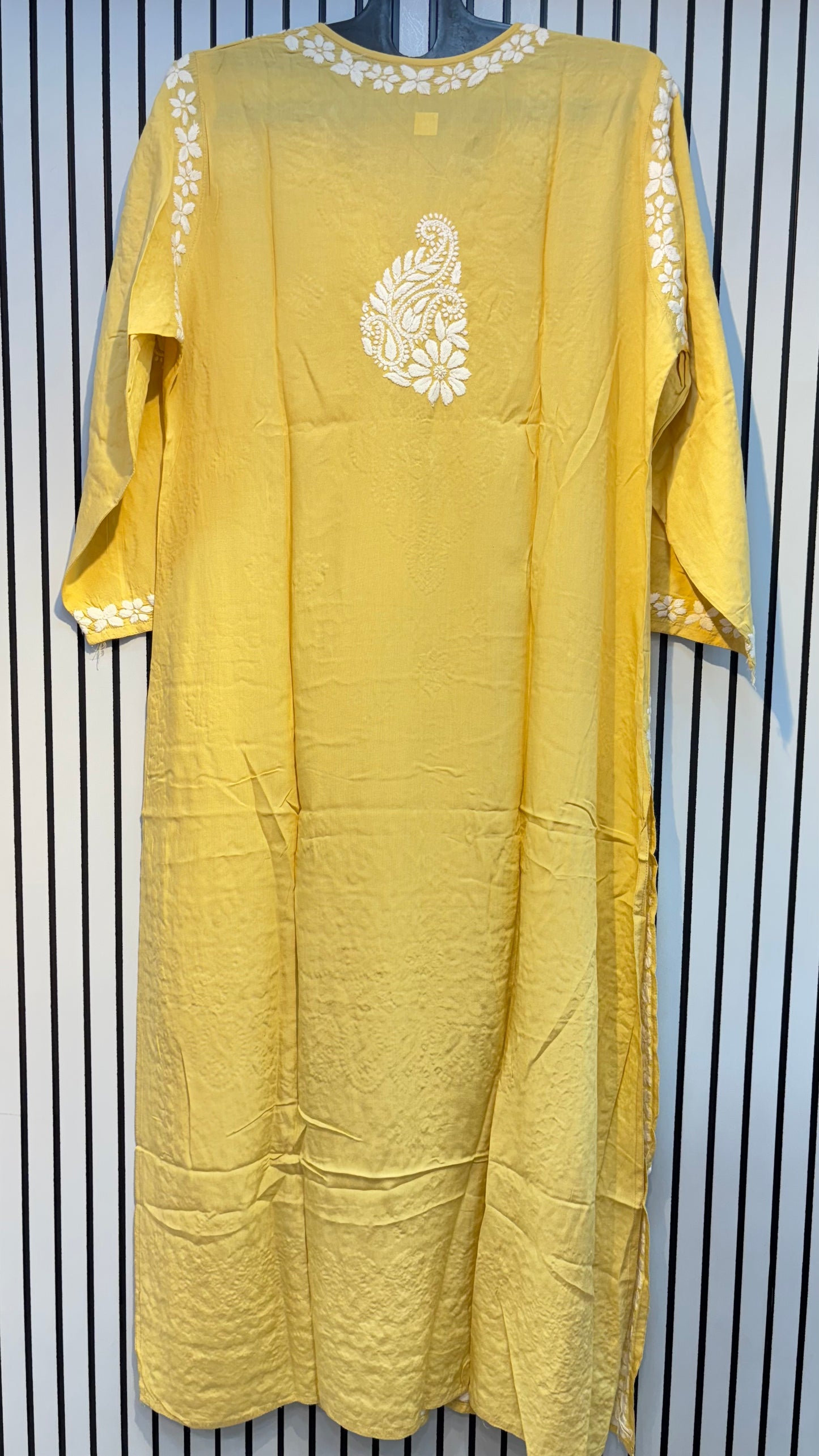 Pure Modal 42 Size Kurtis with Resham thread & 3d Embroidery🪡