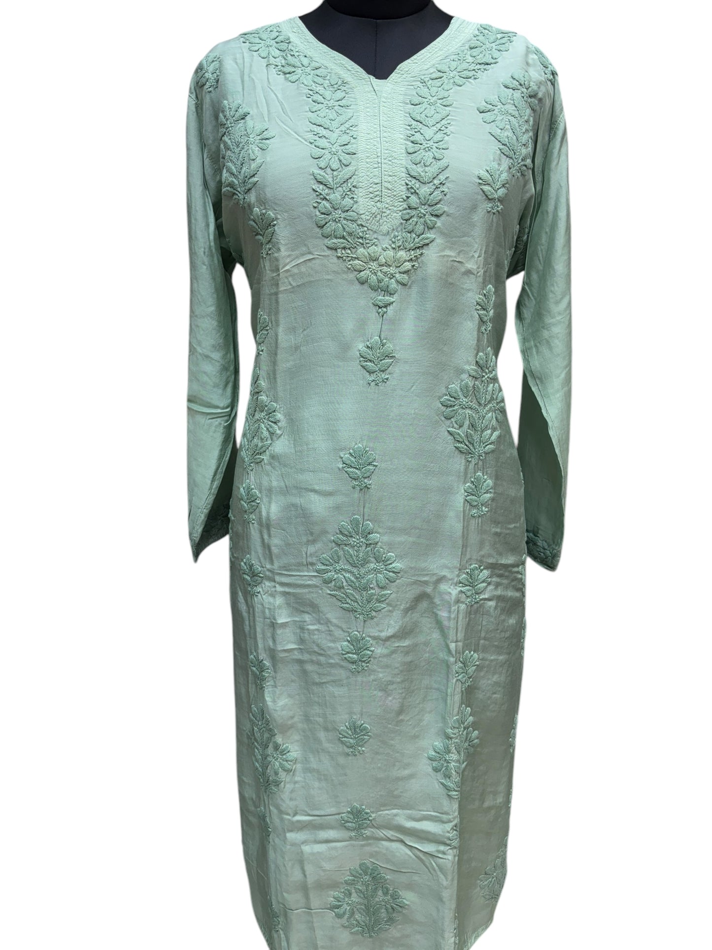 Stunning Muslin Kurti with Self-Thread 3D Embroidery – Elevate Your Ethnic Wardrobe