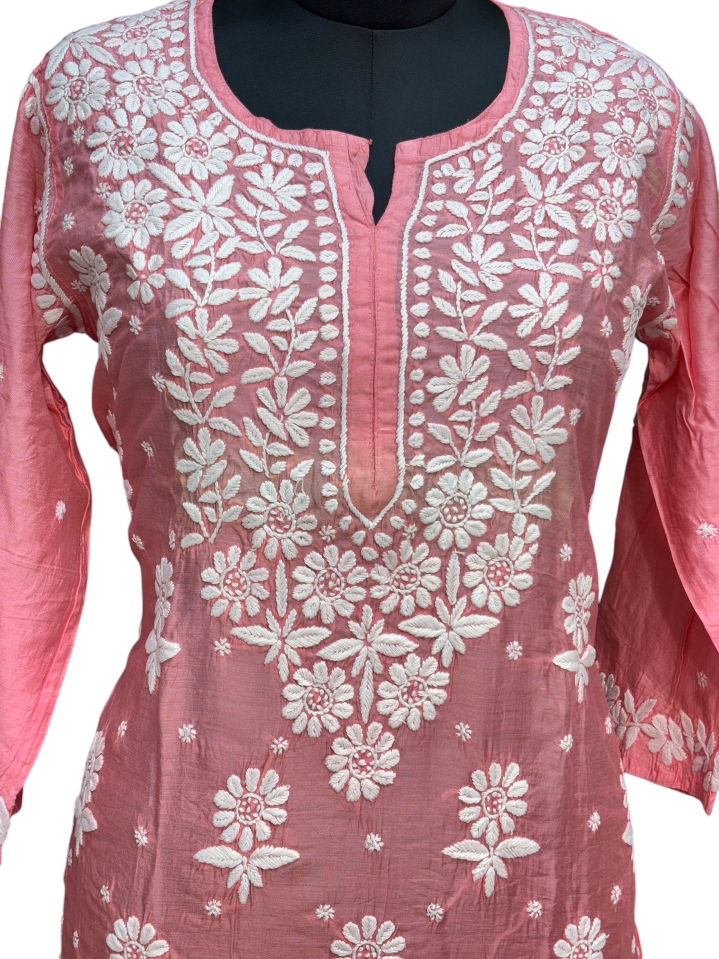 Exquisite Matka Silk Kurti with Stunning 3D Embroidery
