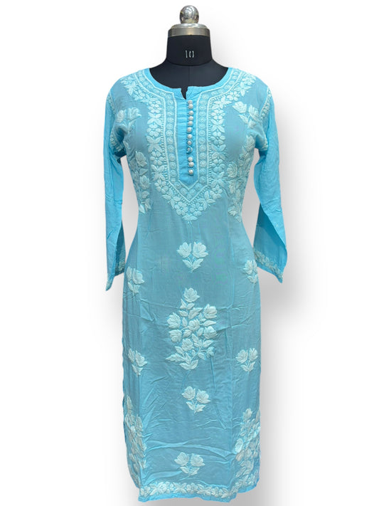 Premium Modal 40 Size Kurtis With 3D Embroidery