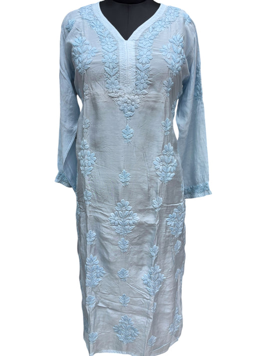 Stunning Muslin Kurti with Self-Thread 3D Embroidery – Elevate Your Ethnic Wardrobe