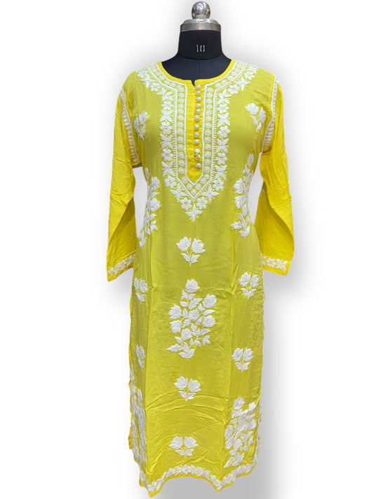 Premium Modal 46 Size Kurtis With 3D Embroidery