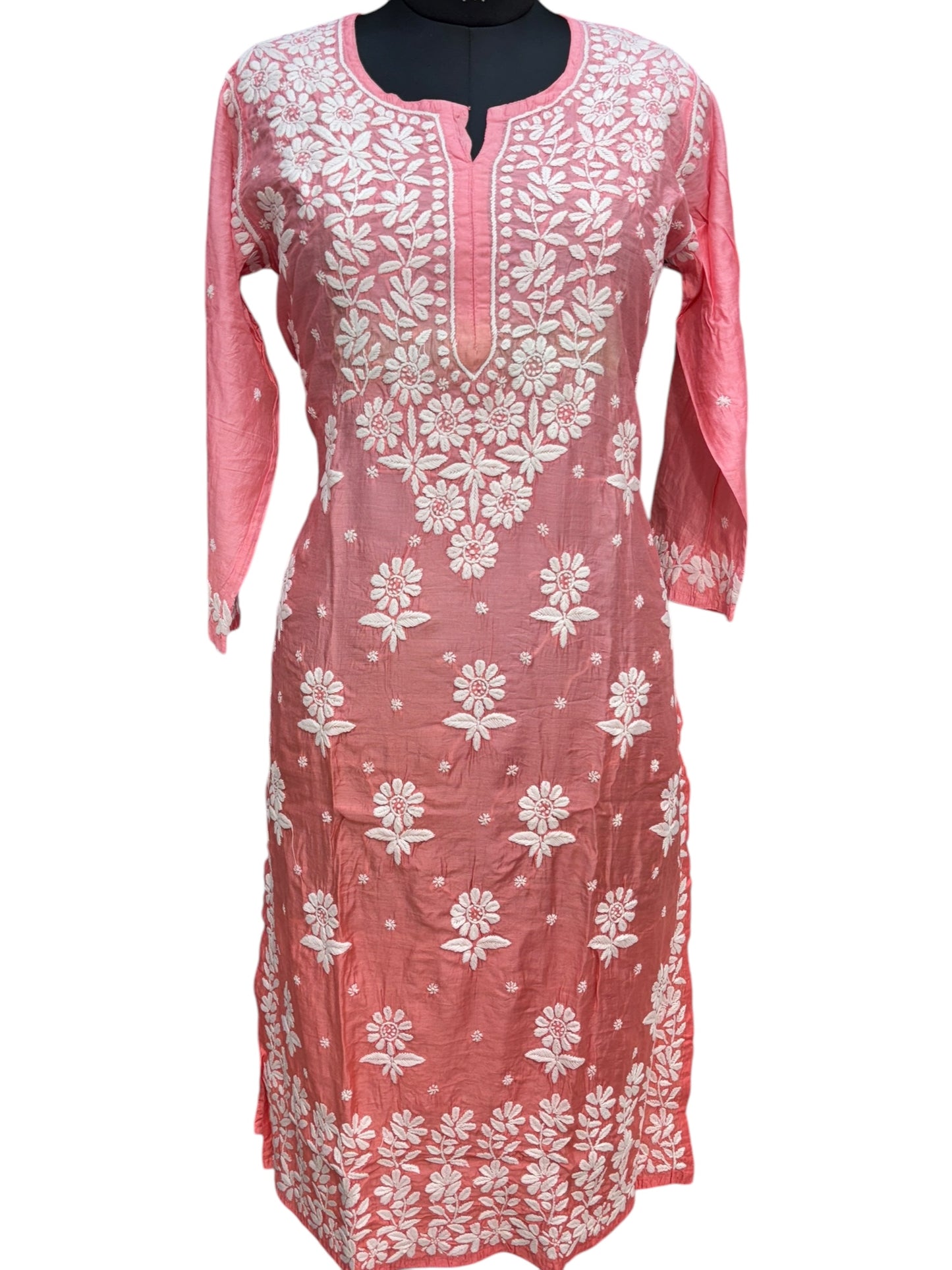 Exquisite Matka Silk Kurti with Stunning 3D Embroidery