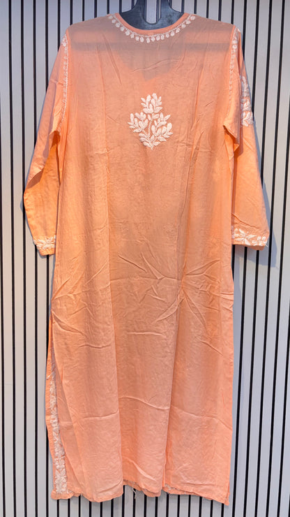Pure Modal 42 Size Kurtis with Resham thread & 3d Embroidery🪡