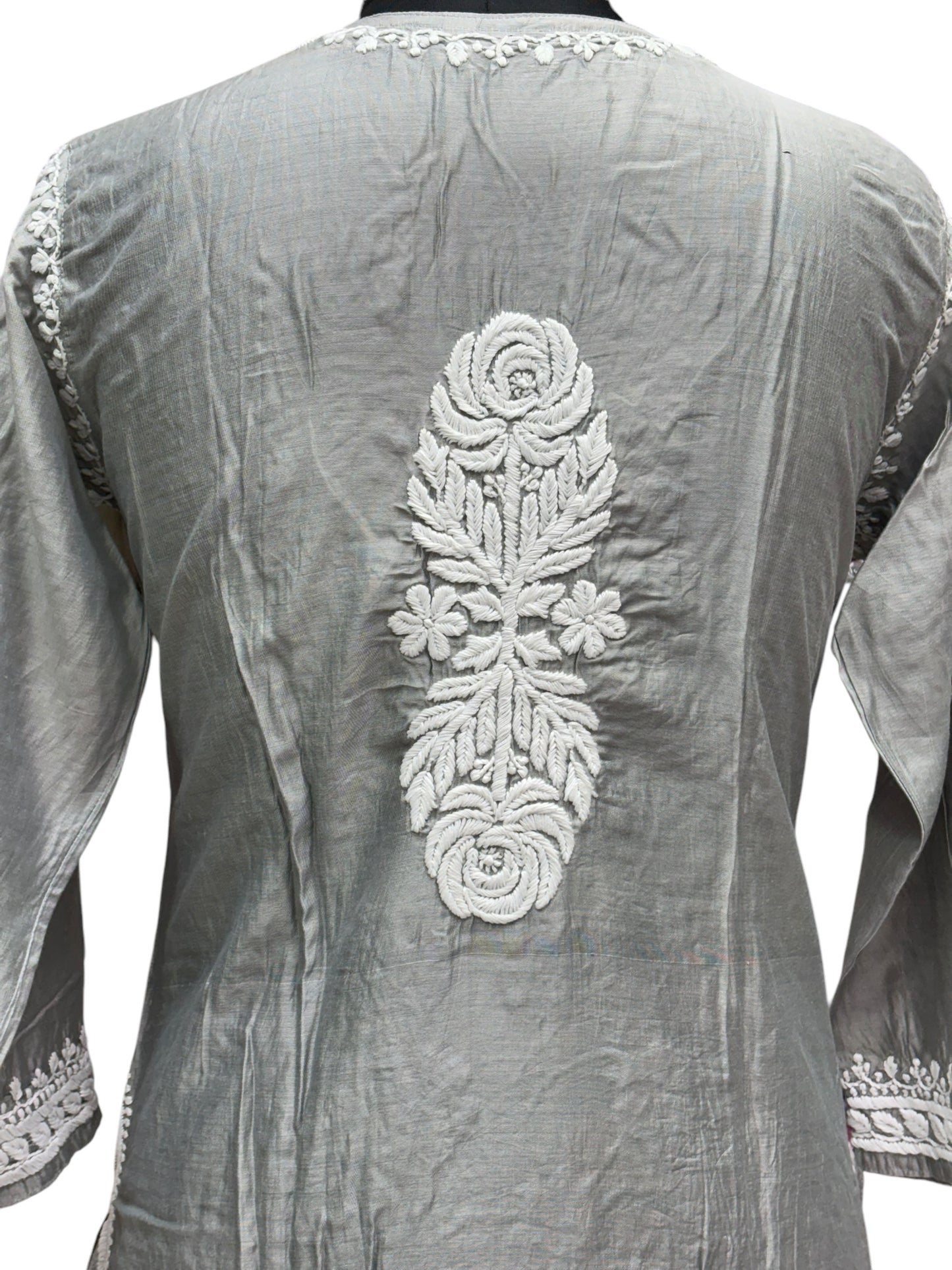 Exquisite Matka Silk Kurti with Stunning 3D Embroidery
