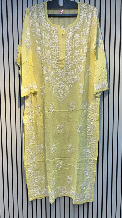 Pure Modal 42 Size Kurtis with Resham thread & 3d Embroidery🪡