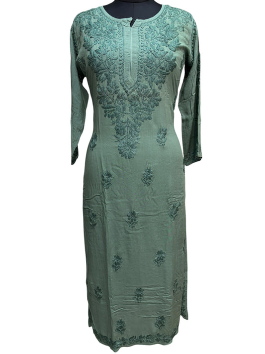 Modal Chikankari Kurti with Delicate Resham Embroidery