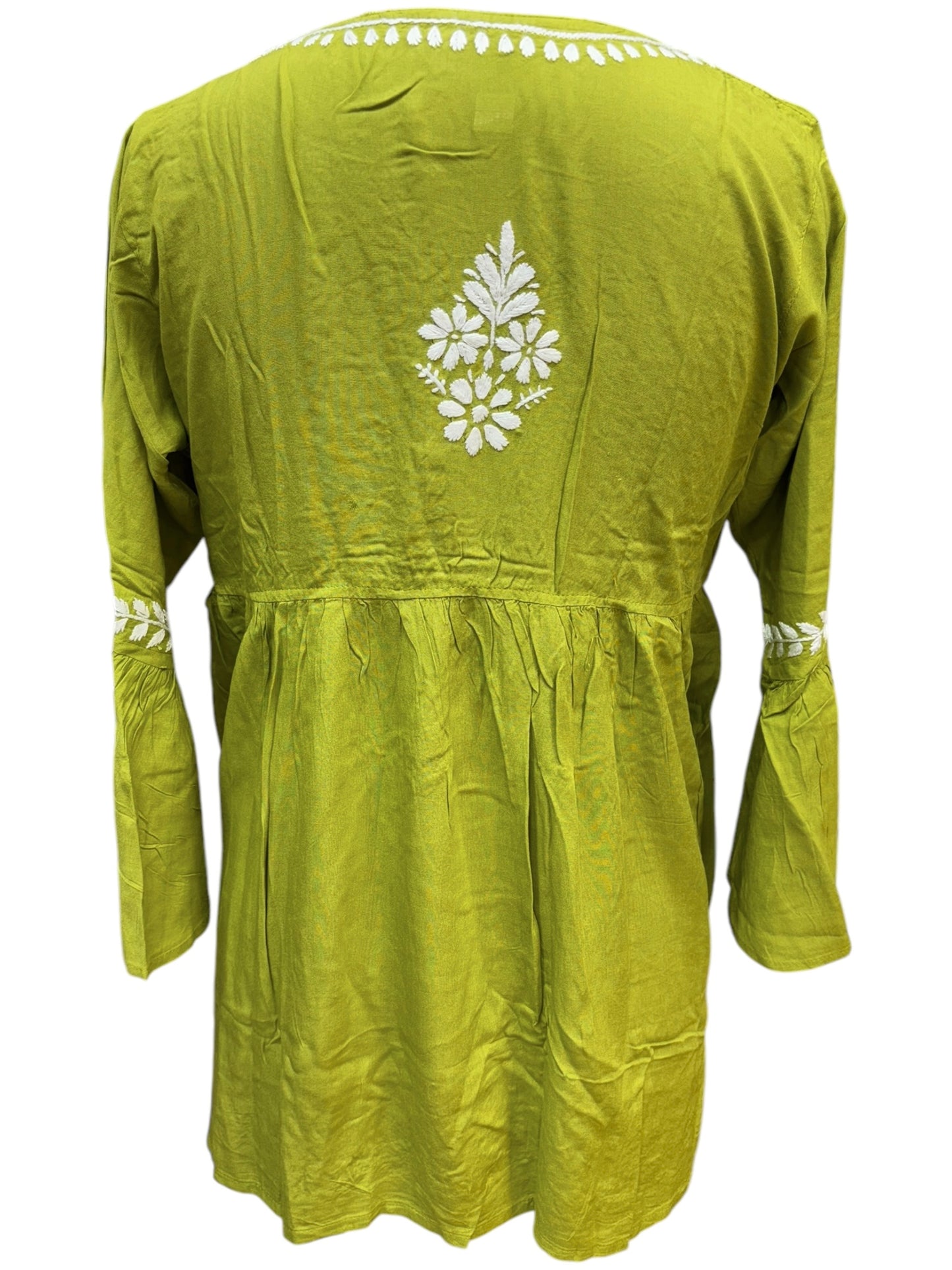 Soft Modal Short Tunic with White Embroidery