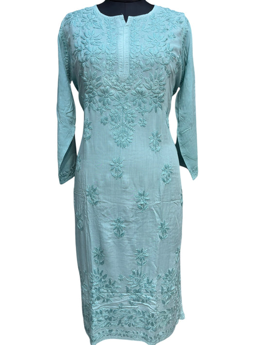 Modal Chikankari Kurti with Delicate Resham Embroidery