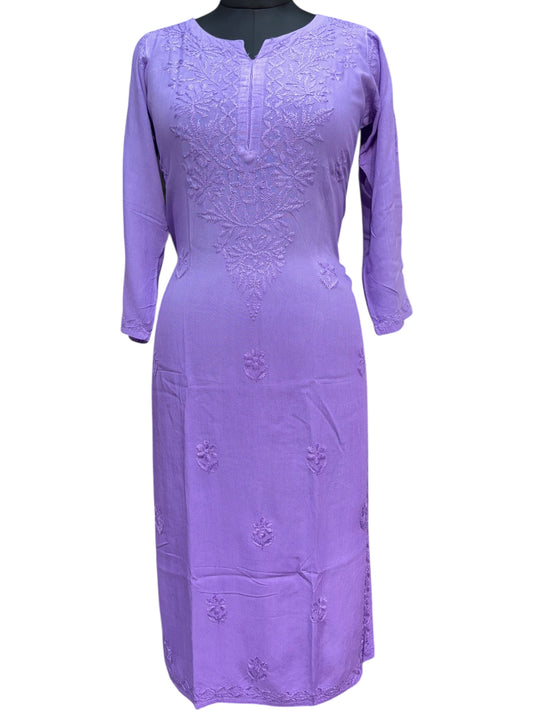 Modal Chikankari Kurti with Delicate Resham Embroidery