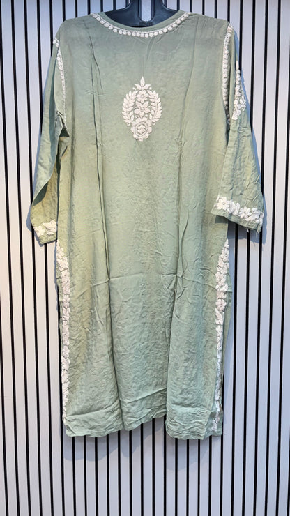 Pure Modal 42 Size Kurtis with Resham thread & 3d Embroidery🪡