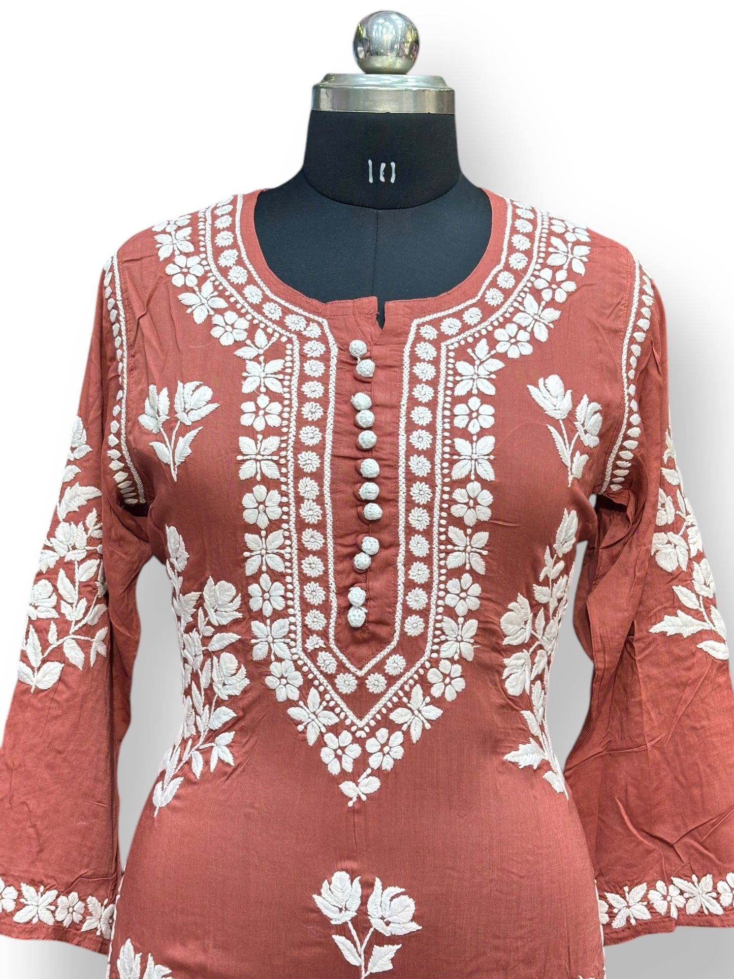 Premium Modal 44 Size Kurtis With 3D Embroidery