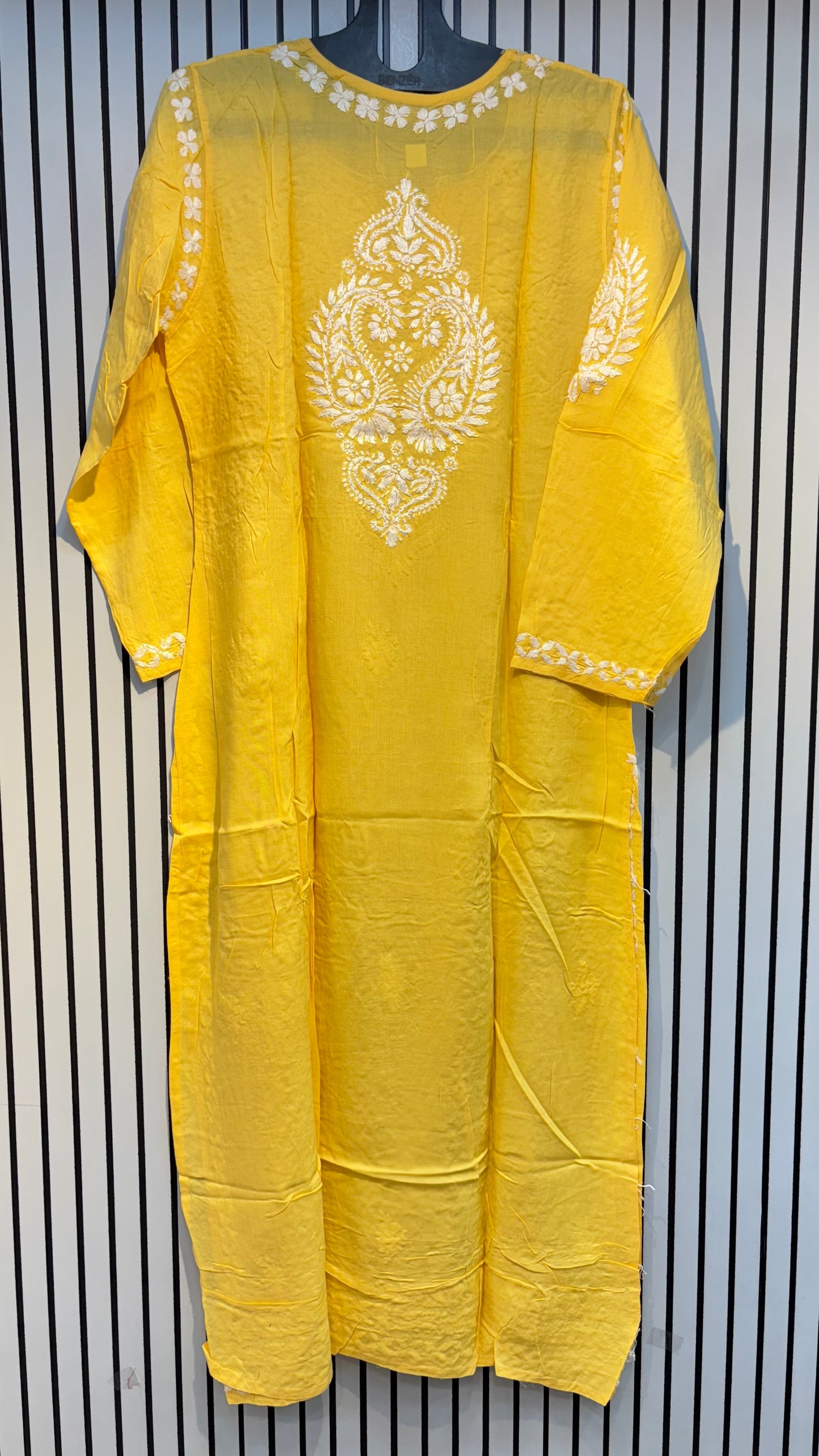 Pure Modal 38 Size Kurtis with Resham thread & 3d Embroidery🪡