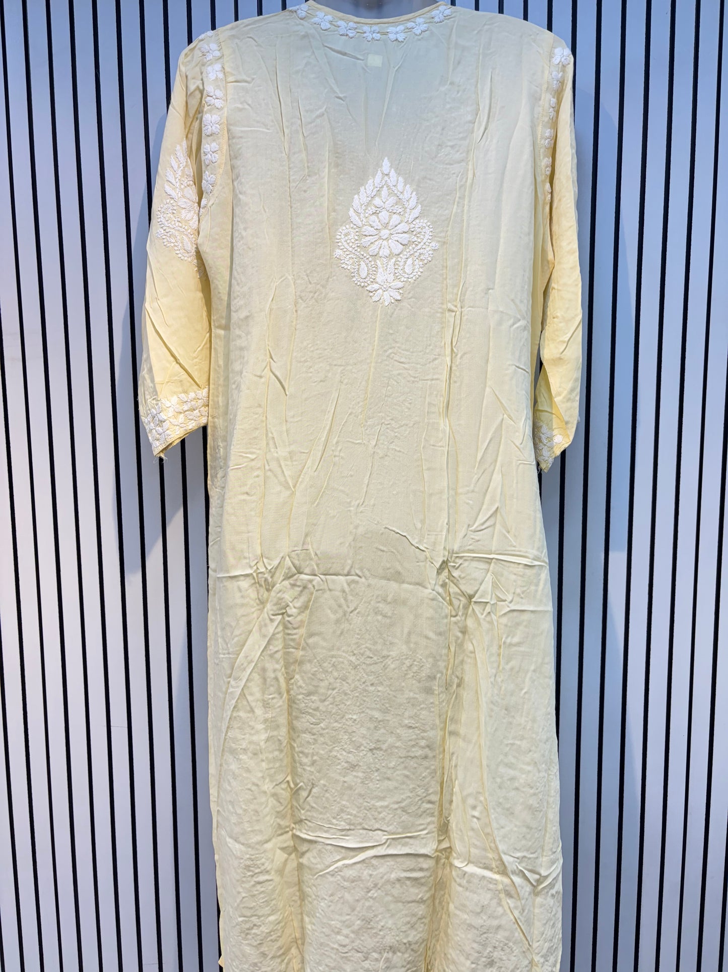 Pure Modal 44 Size Kurtis with Resham thread & 3d Embroidery🪡