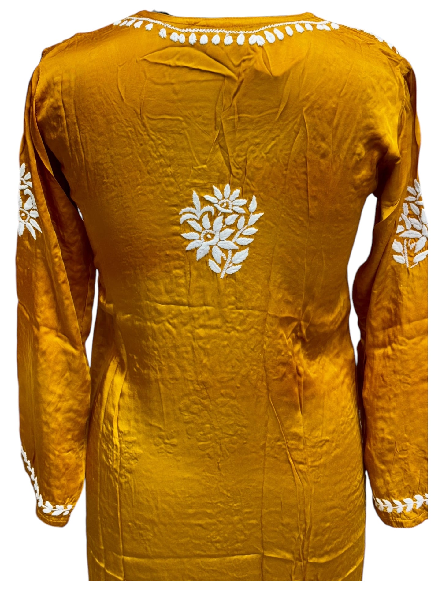 Premium Modal Satin Kurti With 3D Embroidery
