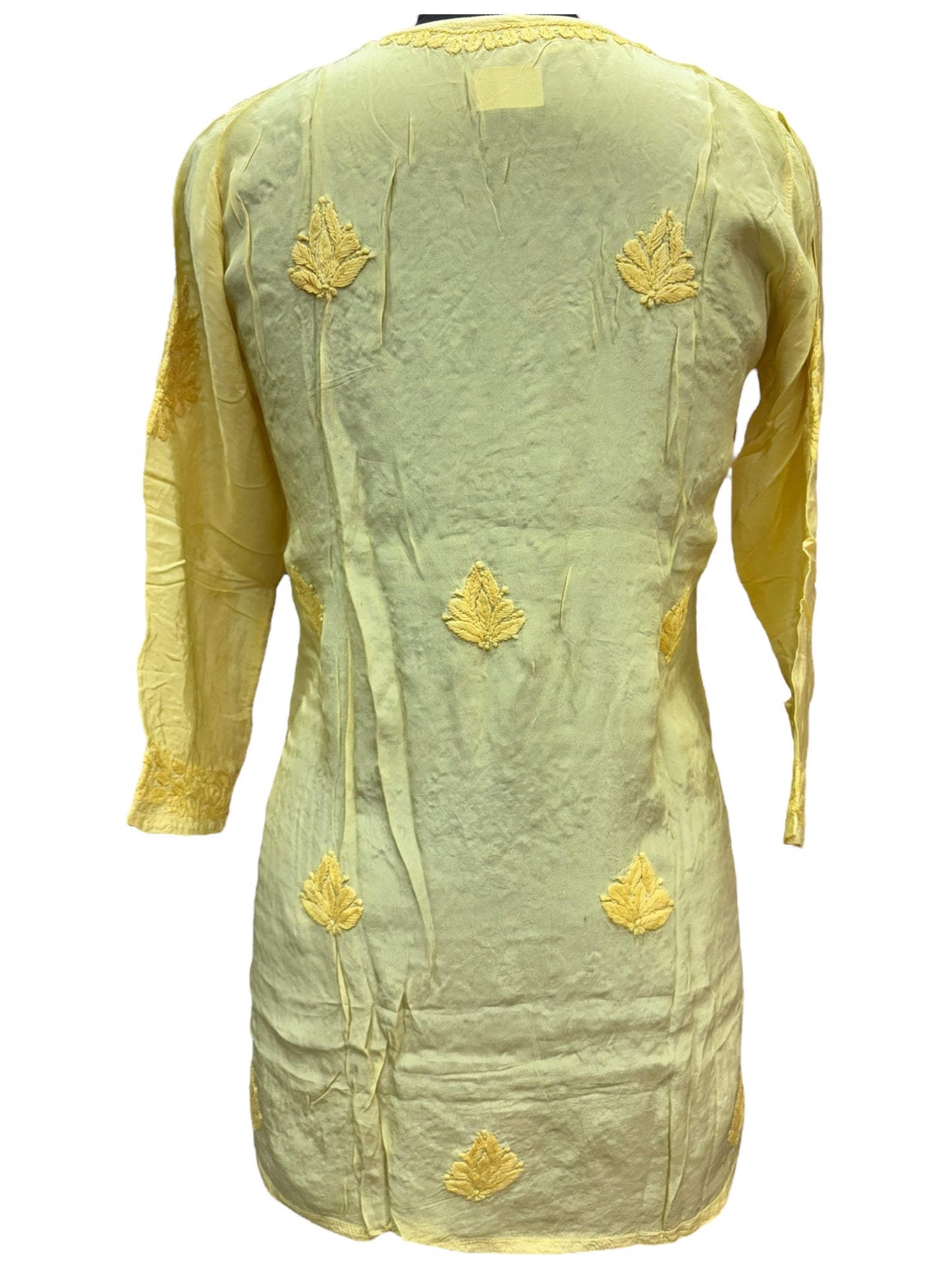Premium American Crepe Short Top With 3D Embroidery - Experience Unique Elegance