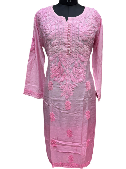 Stunning Muslin Ombre Kurti with Self-Thread 3D Embroidery – Elevate Your Ethnic Wardrobe