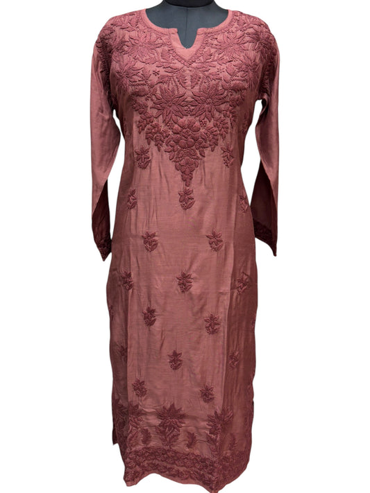 Stunning Muslin Kurti with Self-Thread 3D Embroidery – Elevate Your Ethnic Wardrobe