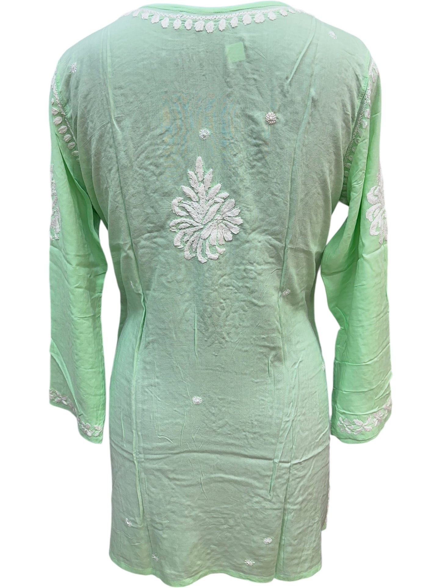 Soft Modal Short Kurti with White Embroidery - Perfect blend of comfort and style