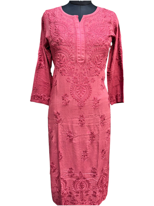 Modal Chikankari Kurti with Delicate Resham Embroidery