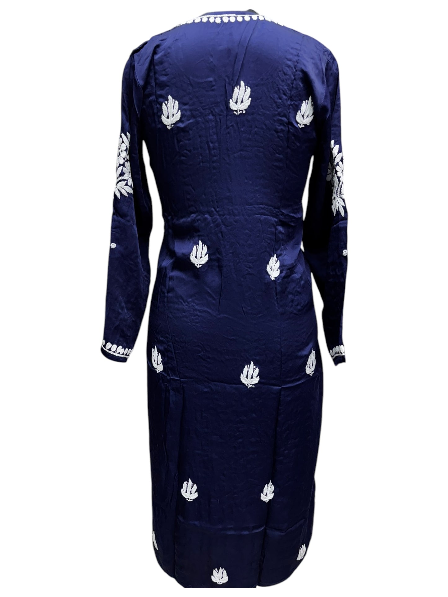 Premium Modal Satin Kurti With 3D Embroidery
