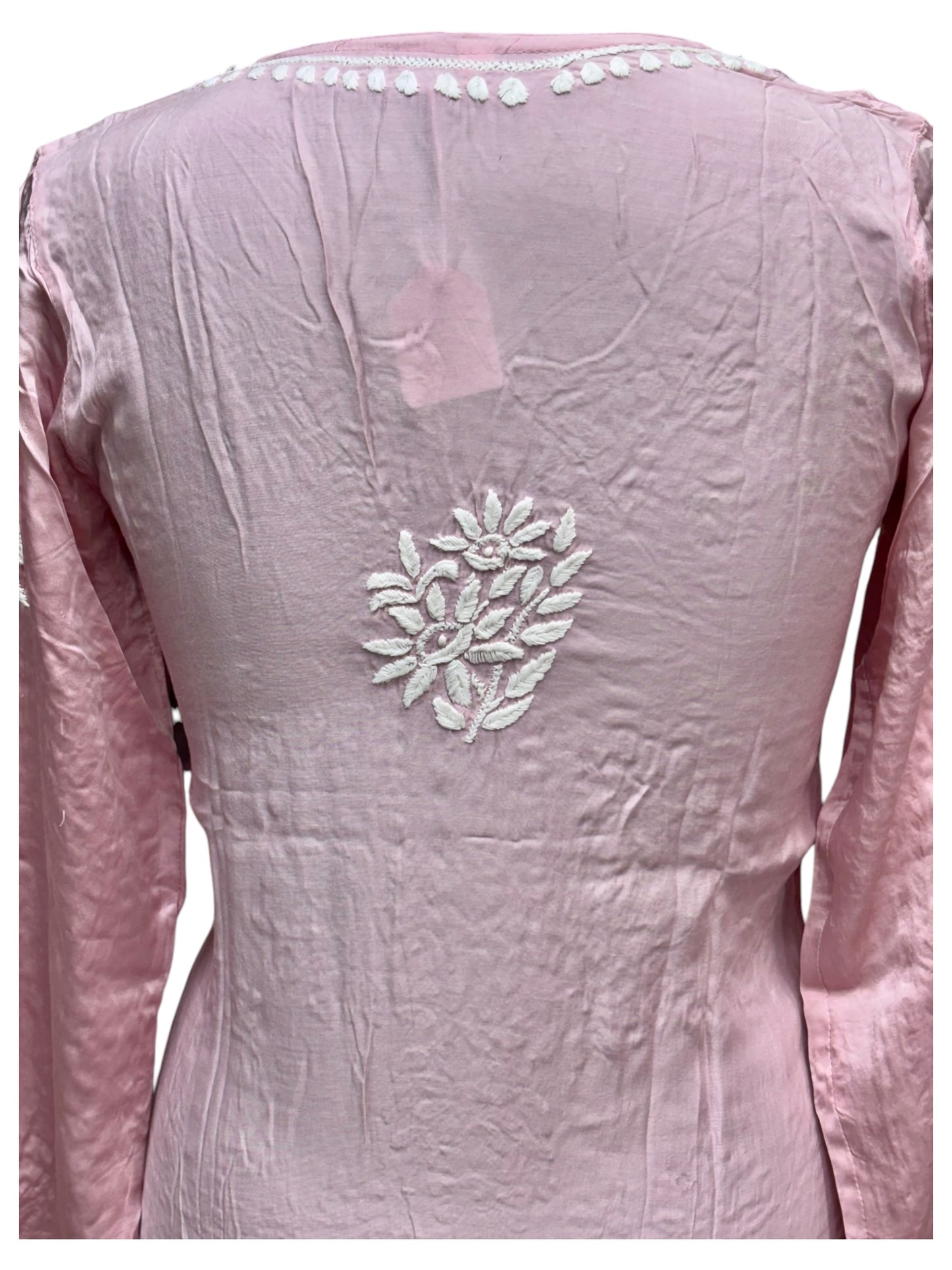 Premium Modal Satin Kurti With 3D Embroidery