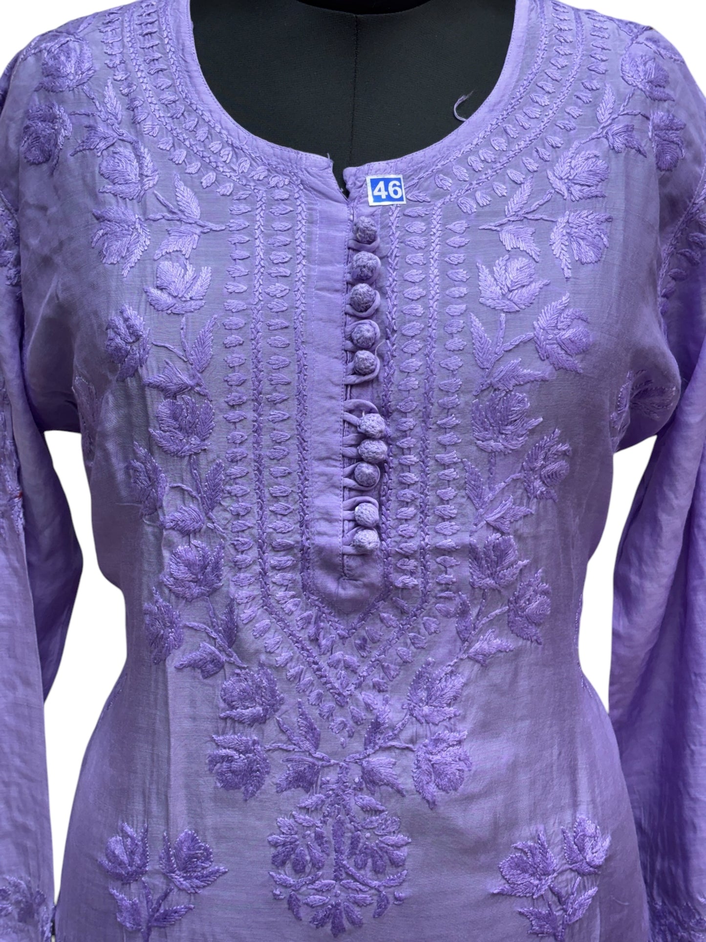 Stunning Muslin Ombre Kurti with Self-Thread 3D Embroidery – Elevate Your Ethnic Wardrobe