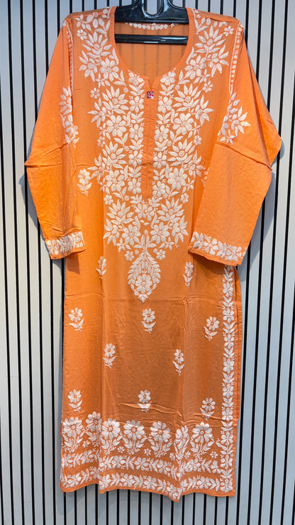 Pure Modal 42 Size Kurtis with Resham thread & 3d Embroidery🪡