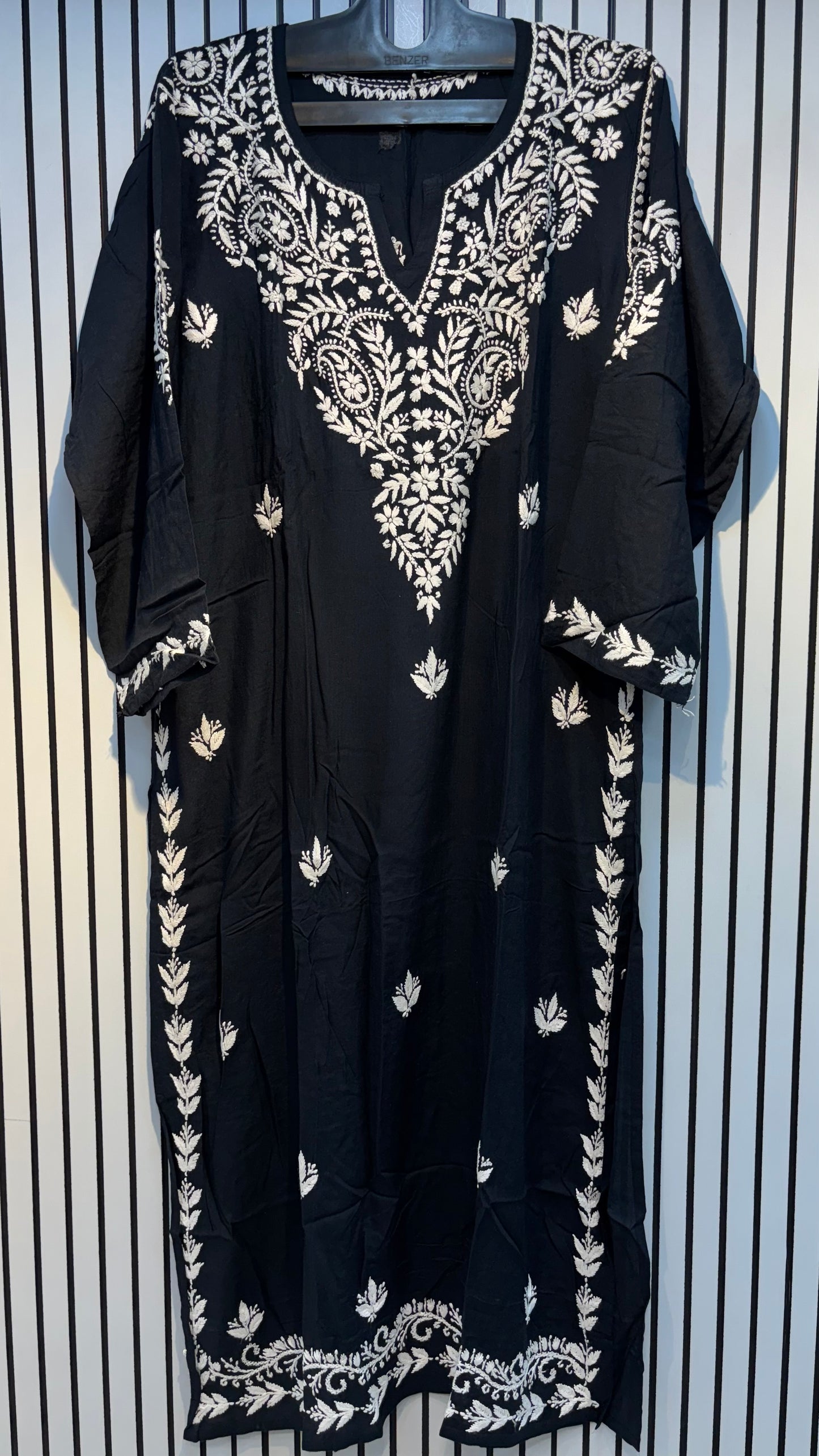 Pure Modal 42 Size Kurtis with Resham thread & 3d Embroidery🪡