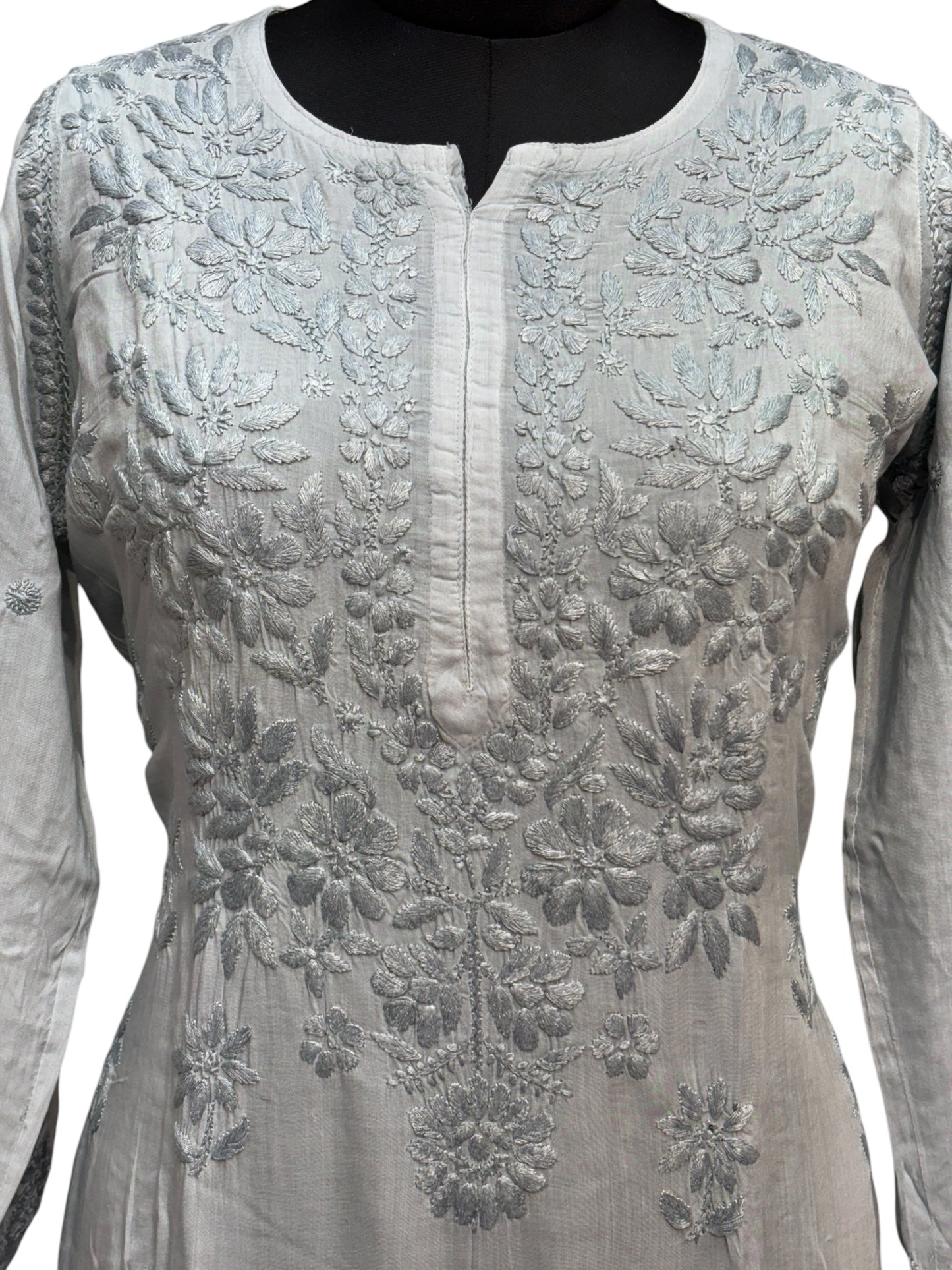 Modal Chikankari Kurti with Delicate Resham Embroidery