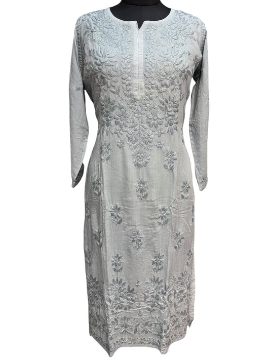 Modal Chikankari Kurti with Delicate Resham Embroidery