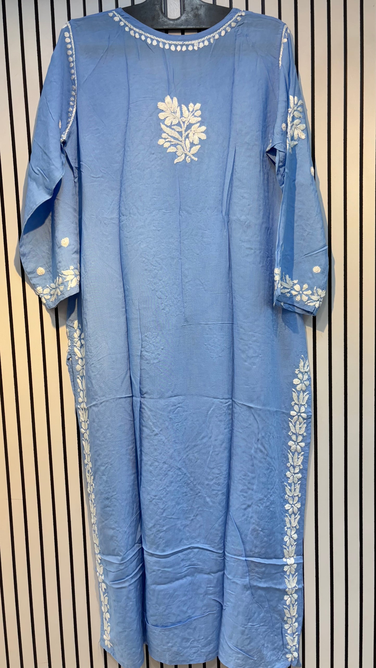 Pure Modal 42 Size Kurtis with Resham thread & 3d Embroidery🪡
