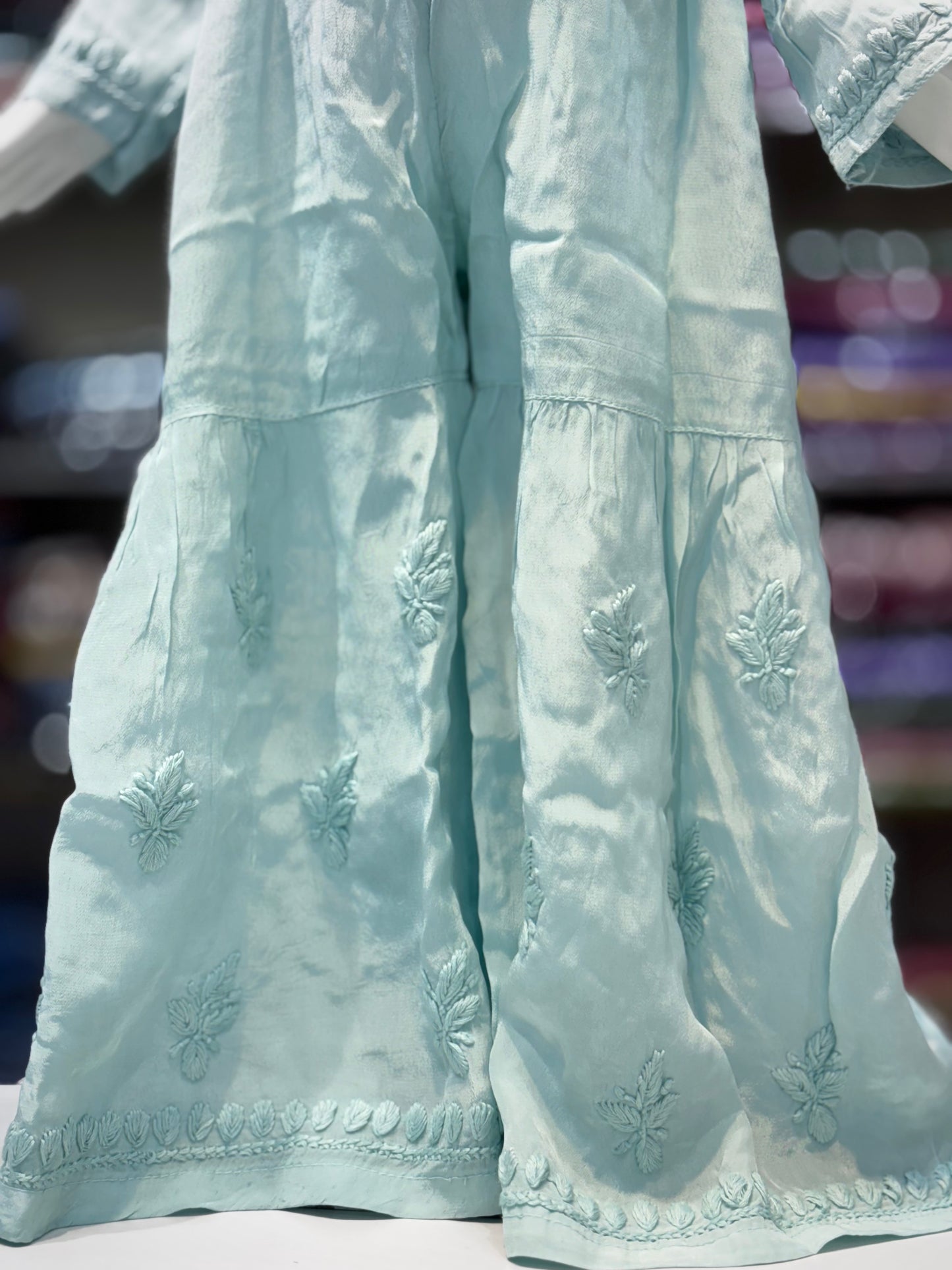 Exclusive American Crepe Kids Sharara Set With 3d Embroidery