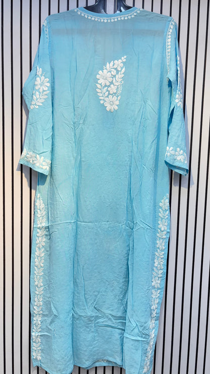 Pure Modal 42 Size Kurtis with Resham thread & 3d Embroidery🪡