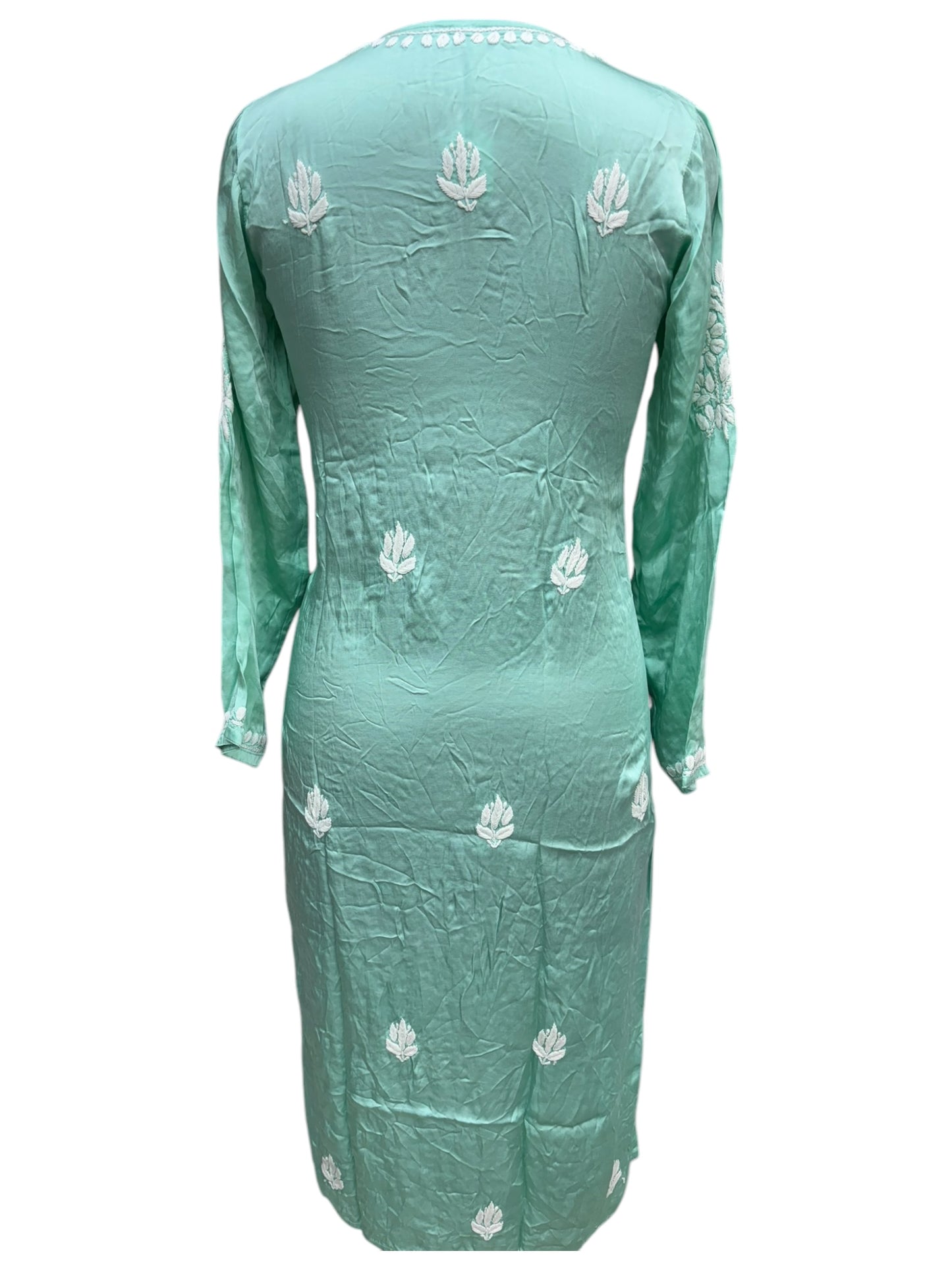 Premium Modal Satin Kurti With 3D Embroidery