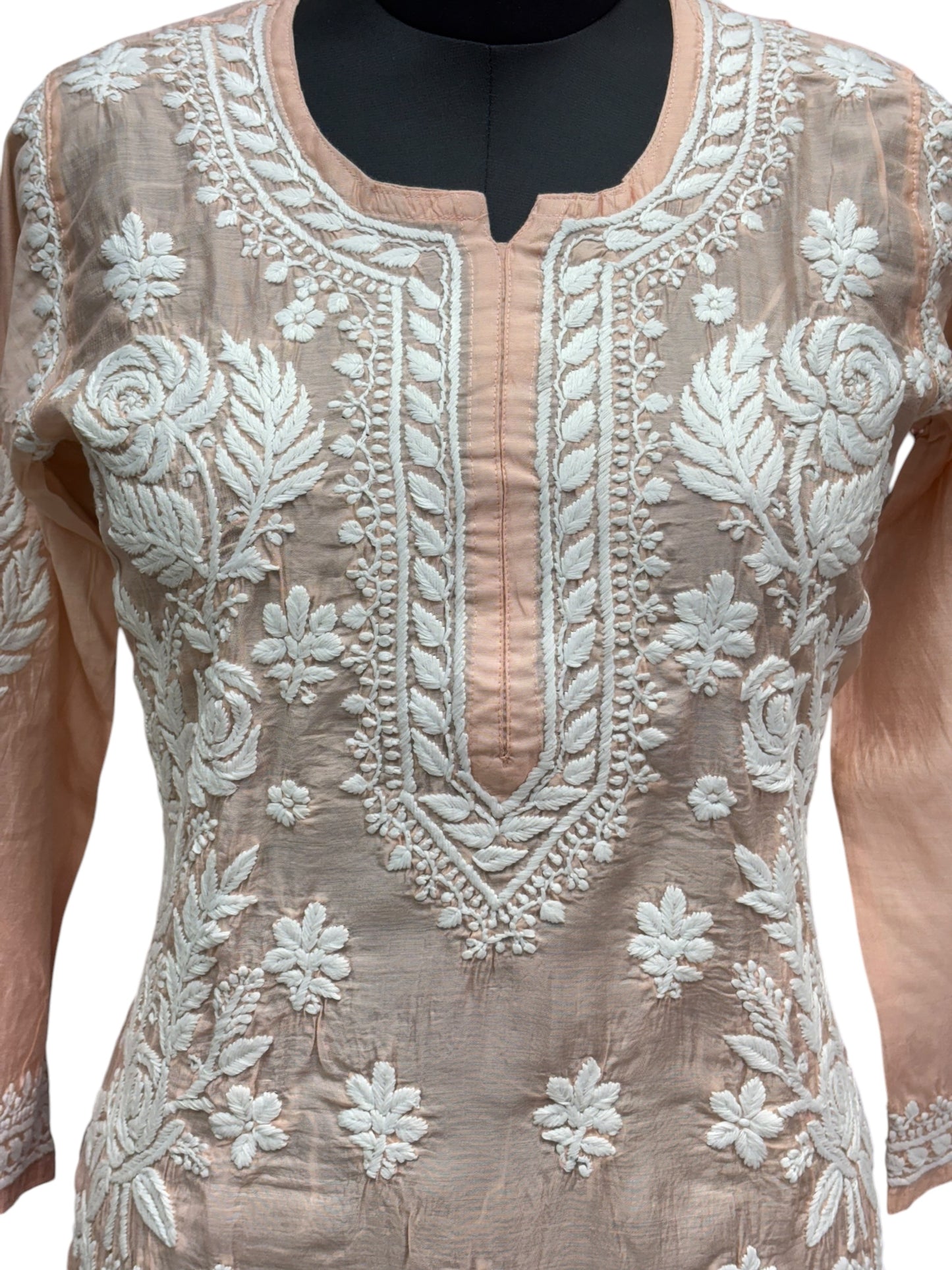 Exquisite Matka Silk Kurti with Stunning 3D Embroidery